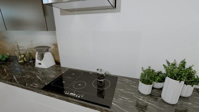 Blat kuchenny laminowany marmur loreto 185W 305 cm Biuro Styl