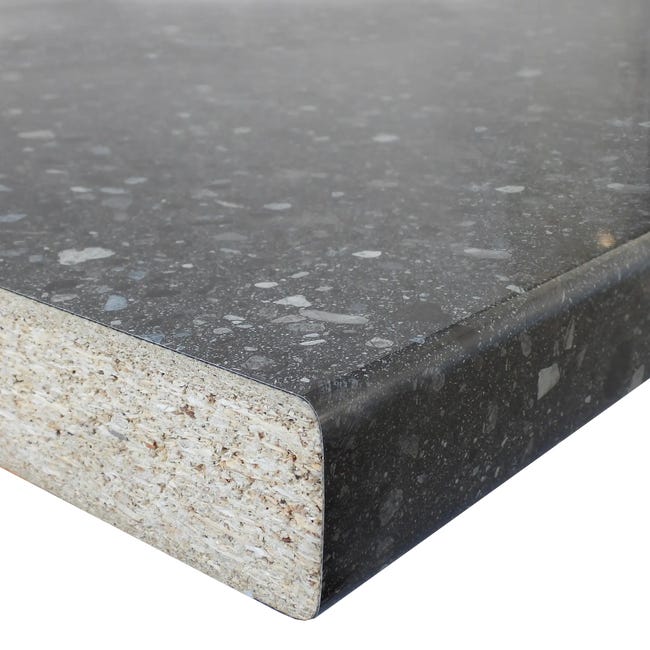 Blat kuchenny laminowany terrazzo black 154W Biuro Styl