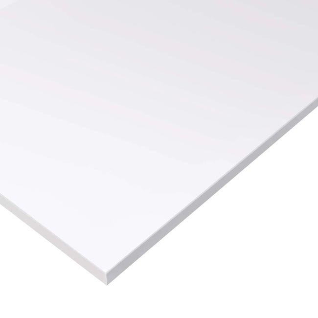 Blat laminowany/półka ścienna biały 2.8x68x138 cm Floorpol