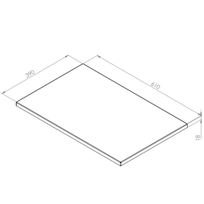 Blat łazienkowy Soho 60 x 39 Strama