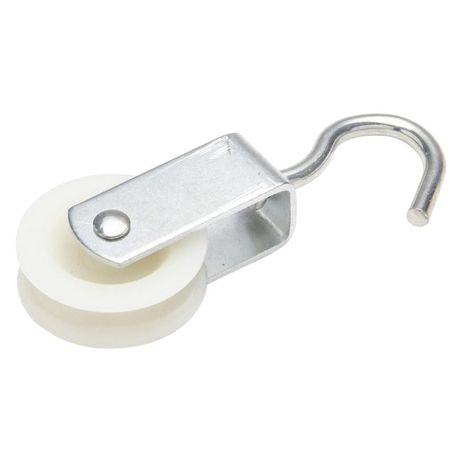 Bloczek-kółko-rolka do liny 8 mm 10 kg z hakiem Standers