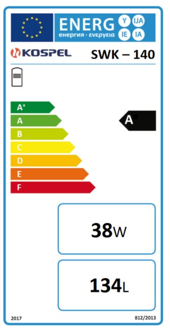 Bojler elektryczny wody SWK Termo Top 134 L Kospel