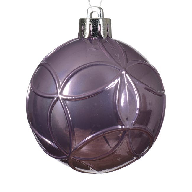 Bombki plastikowe 6cm różne kolory wzory