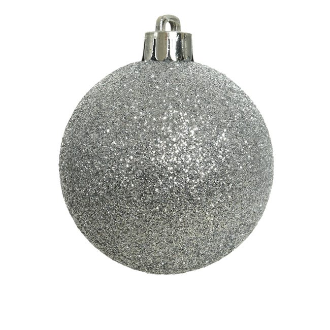 Bombki plastikowe 8 cm 33szt. różne kolory