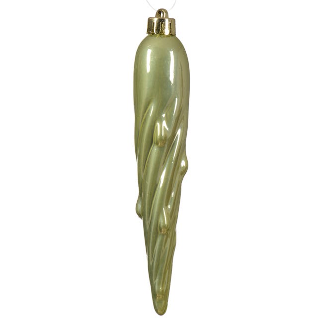 Bombki plastikowe 8cm 33szt. + gwiazda zestaw pistacjowe