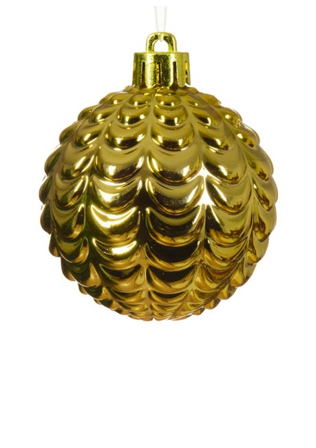 Bombki plastikowe tuba 67cm 3 kolory dekorowane