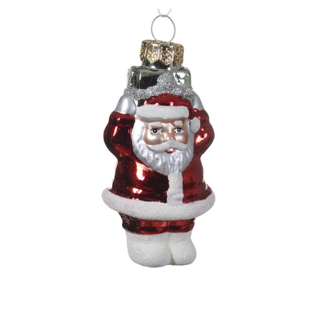 Bombki szklane 28cm różne wzory mix