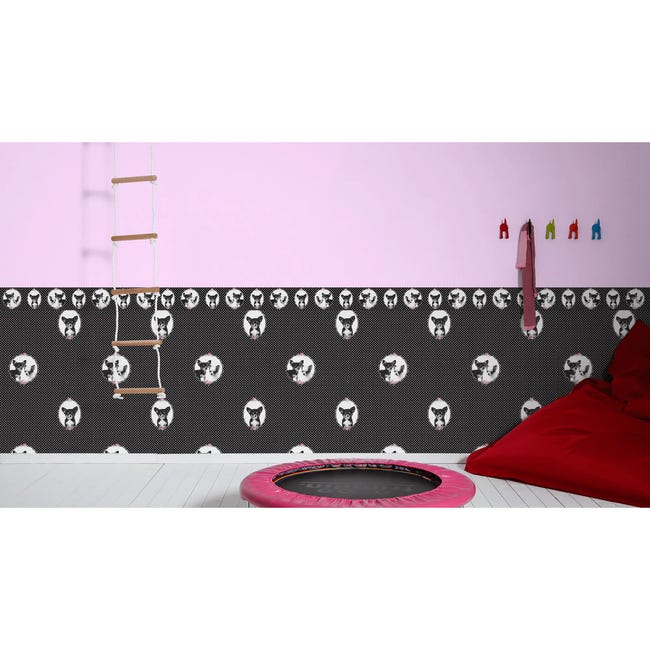 Bordiura dziecięca Karnuka 13 cm x 5 m czarna