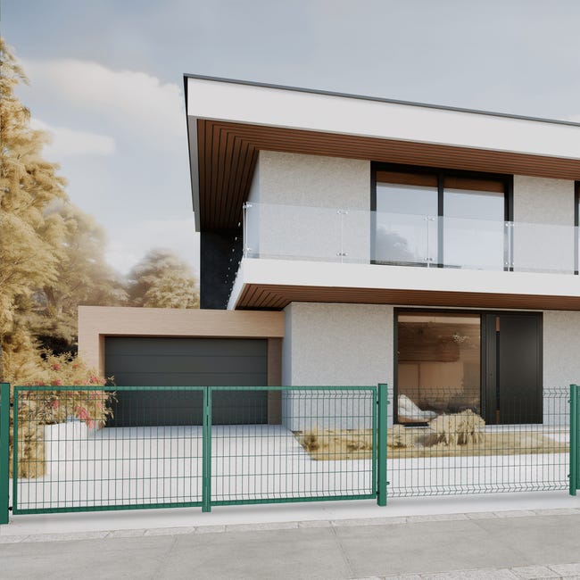 Brama dwuskrzydłowa Modus 4x1.2 m zielona Naterial