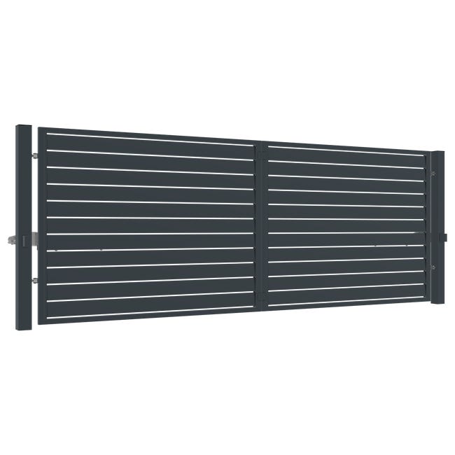 Brama dwuskrzydłowa Salerno + słupki 4x1.5 m Jarmex