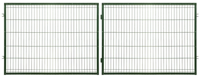 Brama dwuskrzydłowa Stark 3D 4x1,2 m zielona Polbram