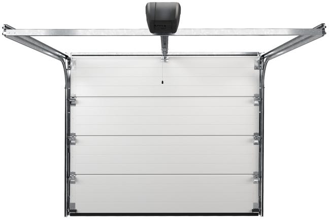 Brama garażowa segmentowa z napędem Nobla Antracyt 2500x2250 mm Wiśniowski