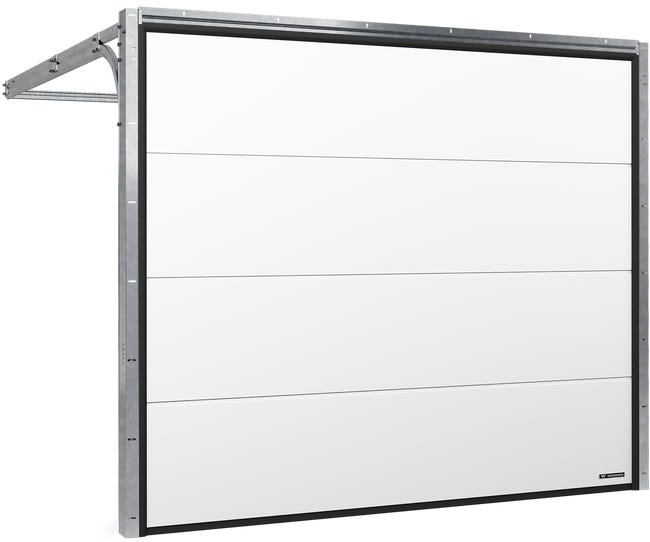 Brama garażowa segmentowa z napędem Nobla Biała 2500x2250 mm Wiśniowski