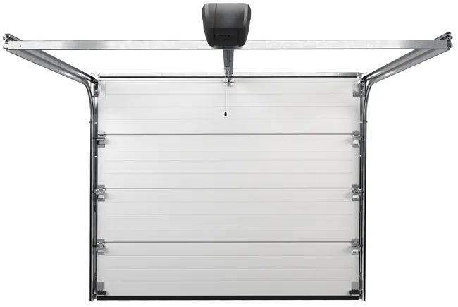 Brama garażowa segmentowa z napędem Nobla Orzech 2500x2125 mm Wiśniowski