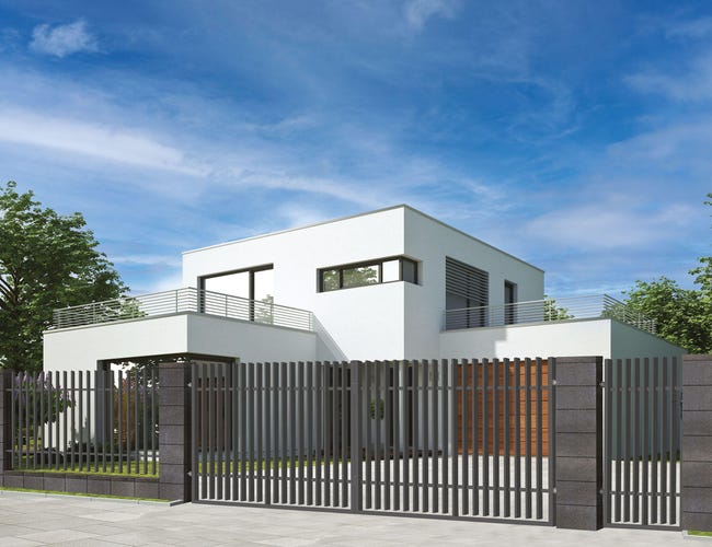 Brama przesuwna Negros 4x1,5 m lewa automat Polbram