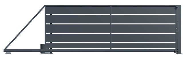 Brama przesuwna Opal 4x1,49 m lewa automat Polargos