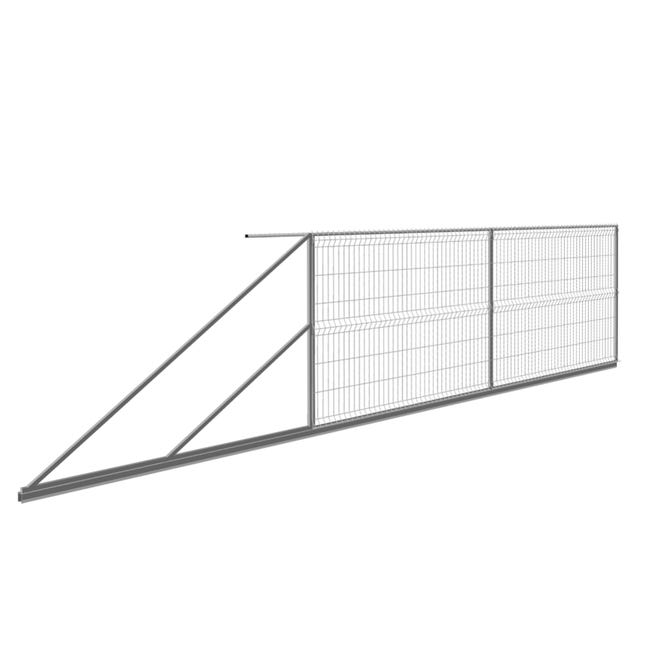 Brama przesuwna Stark 3D 4x1,5 m lewa ocynk Polbram