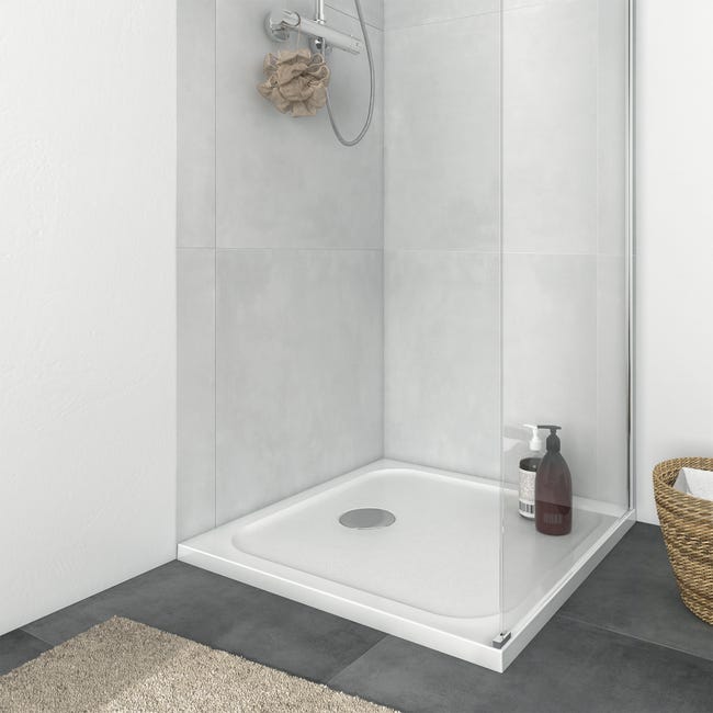 Brodzik do kabiny prysznicowej płaski Easy 80 x 80 Sensea