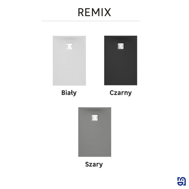 Brodzik do kabiny prysznicowej płaski Remix 80 x 120 Sensea