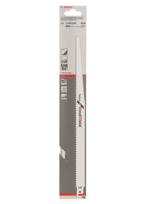 Brzeszczot do piły szablastej 300 mm DREWNO/METAL 2 szt. BOSCH
