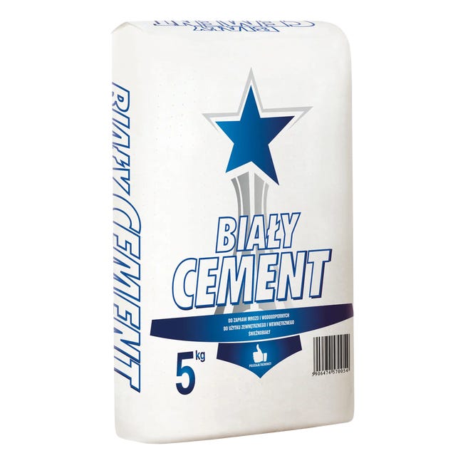 Cement biały CEM I 52,5 R 5 kg CEKOL