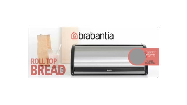 Chlebak stalowy Roll Top Brabantia