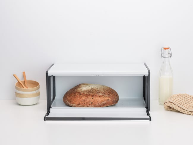 Chlebak stalowy prostokątny Fall Front Brabantia