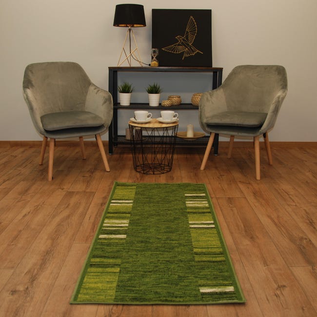 Chodnik dywanowy Ada zielony 67 x 140 cm