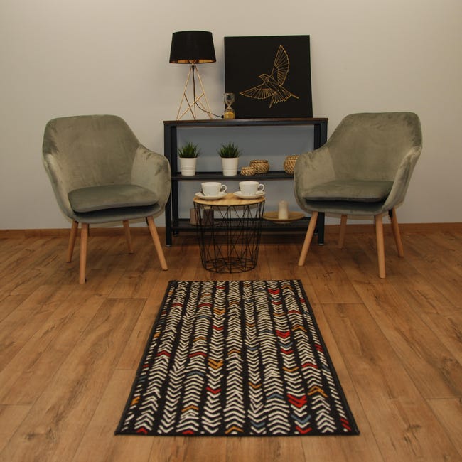 Chodnik dywanowy Ravenna czarny 67 x 140 cm