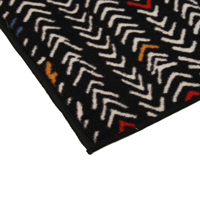 Chodnik dywanowy Ravenna czarny 67 x 140 cm