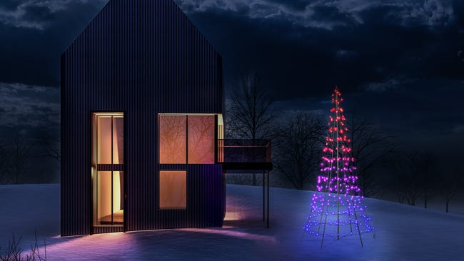 Choinka dekoracyjna 200cm 3D 300 LED RGB+ White Smart Twinkly