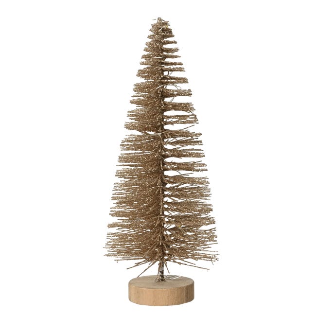 Choinka metalowa 20cm LED czarna