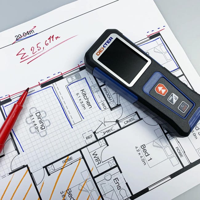 Dalmierz laserowy 30 m Dexter