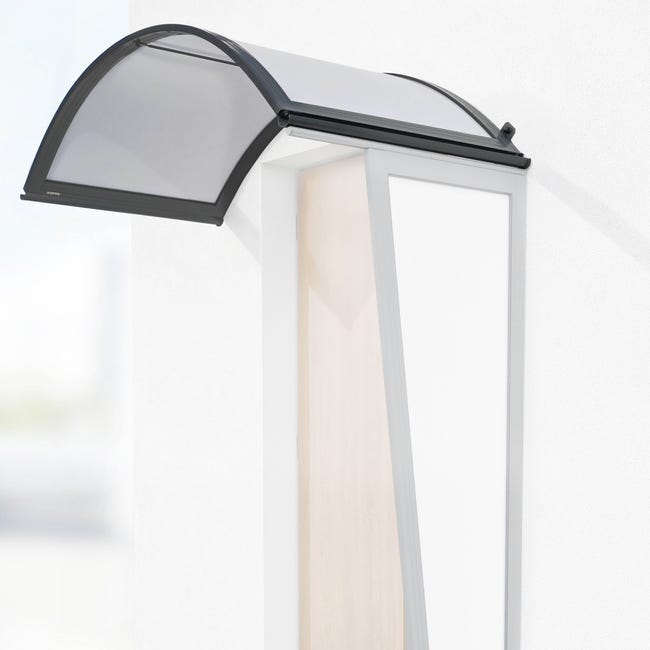 Daszek nad drzwiowy łukowy antracyt 158x90x38 Robelit