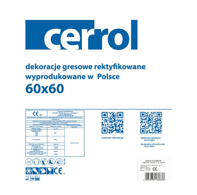 Dekor Carmen B Diamond Sparkle 60x60 Cer-Rol