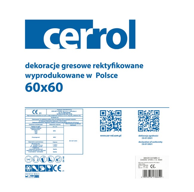 Dekor Carmen C Diamond Sparkle 60x60 Cer-Rol