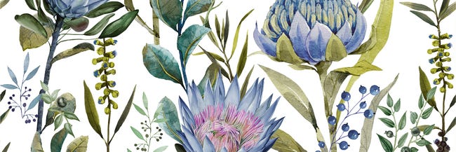 Dekor Flower Blue 89.4x90