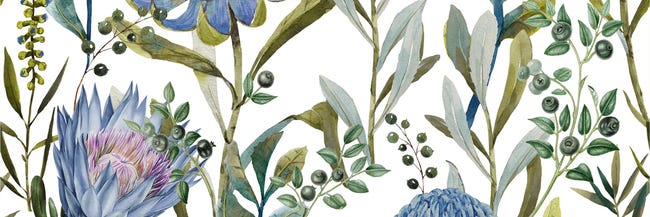 Dekor Flower Blue 89.4x90
