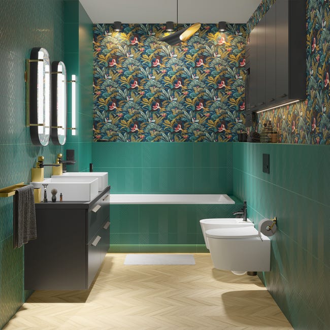Dekor Green Mat 30x60 Ceramika Color
