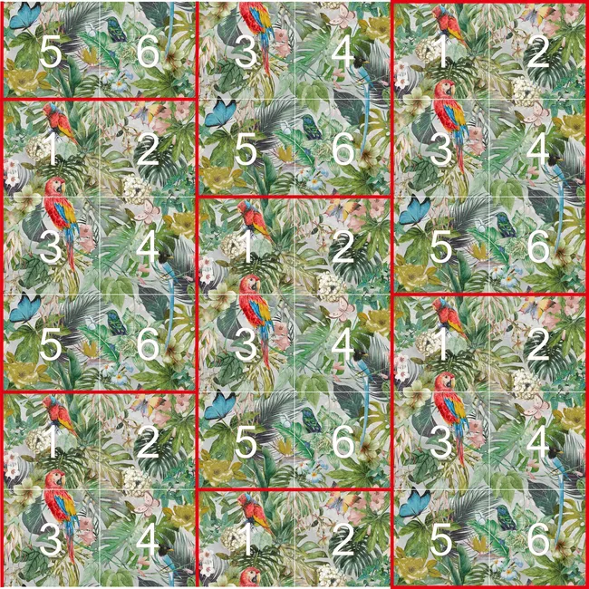 Dekor Jungle 4/6 60x60 Alfa-Cer