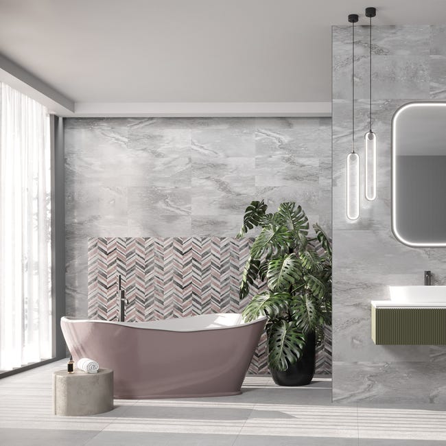 Dekor Rapolano Grey 30x60 Ceramika Color