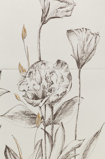 Dekor Velo 2 Bianco Flowers 1Z4 59.8x119.8 Arte