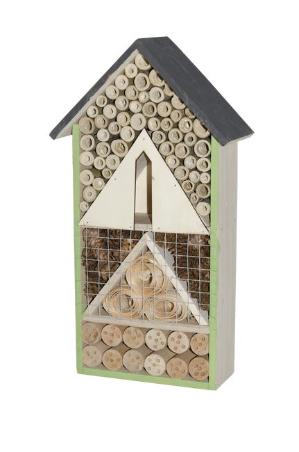 Domek dla pożytecznych owadów 20x7x36.5 cm drewniany piętrowy