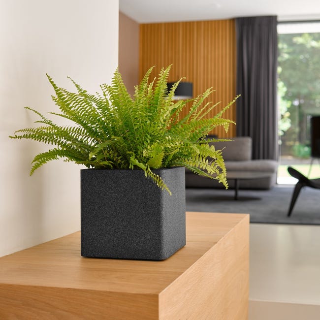 Donica IQ Cube 39x39 cm czarna Cermax