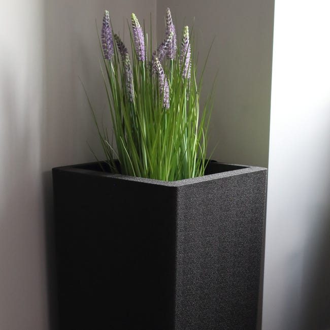 Donica IQ Square 62x38cm czarna Cermax