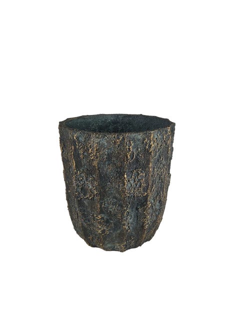 Donica betonowa Ocean śr.32.5 cm pozłacana
