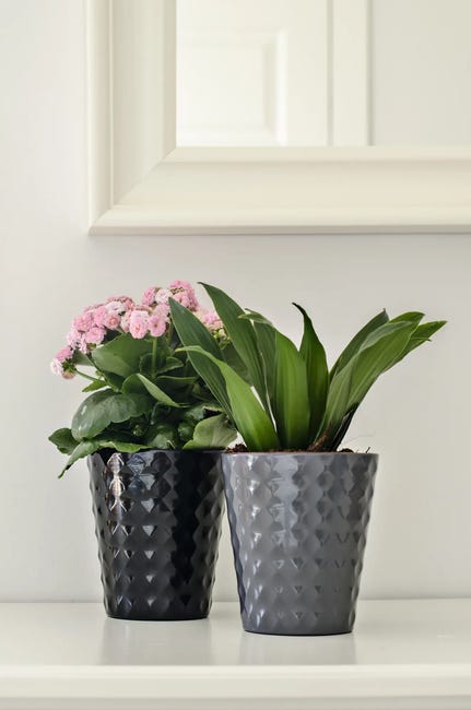 Doniczka gliniana Haven śr.13 cm czarna
