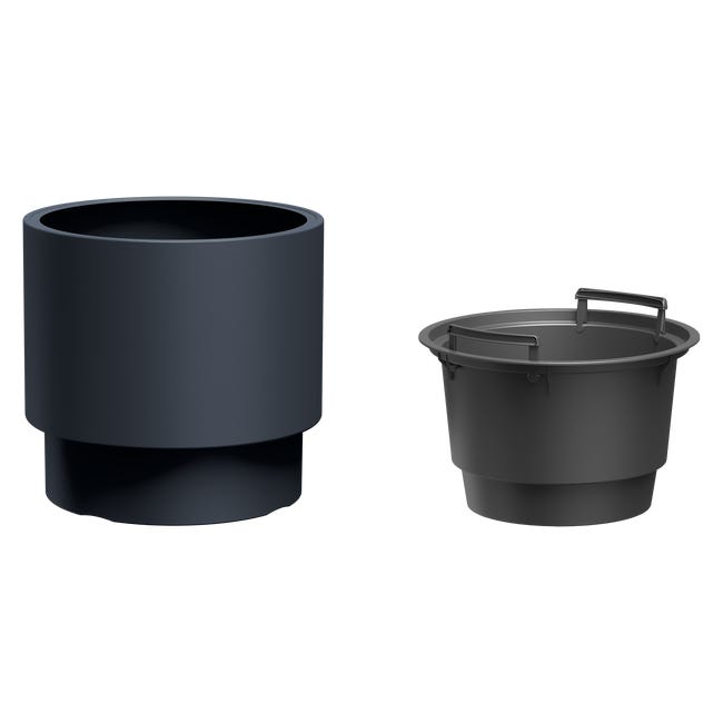 Doniczka plastikowa Heos śr.30 cm antracytowa Prosperplast