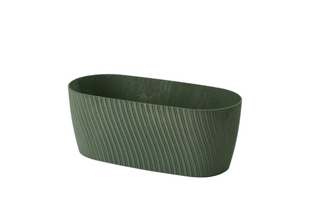Doniczka skrzynka balkonowa Mika Eco 27x12.5 cm zielona Form-Plastic