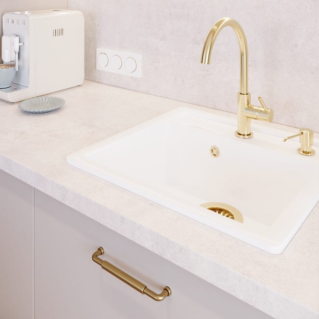 Dozownik do płynu do naczyń złoty Quadron